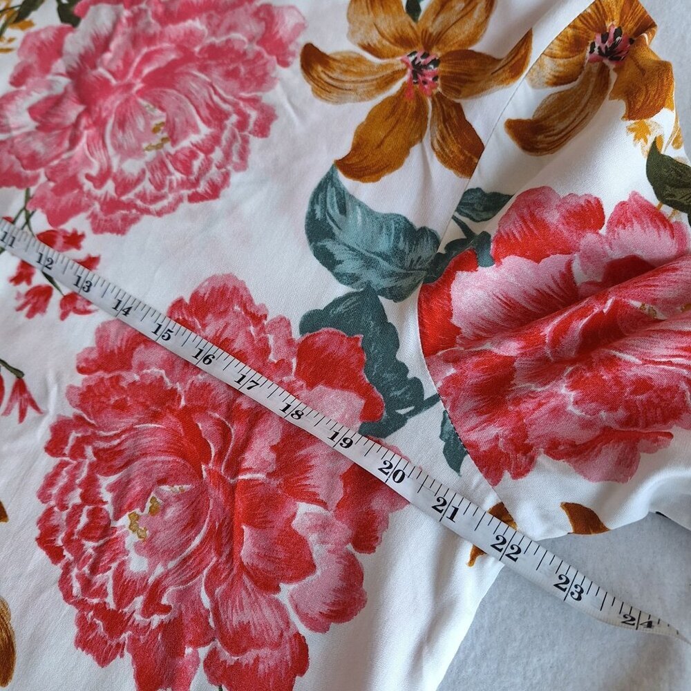 💙 Petal +Pup Floral Soft Tiered Midi Dress Size XL Vacation Formal Comfy Casual - Picture 7 of 9